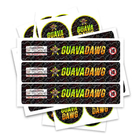 Guava Dawg Glass Jar / Tamper Pot Labels