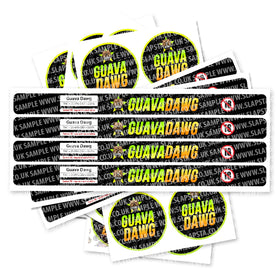 Guava Dawg Pressitin Strain Labels