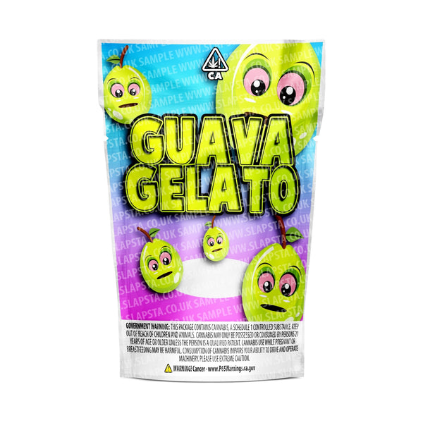 Guava Gelato Mylar Pouches Pre-Labeled - SLAPSTA