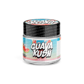 Pots en verre Guava Kush pré-étiquetés