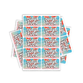 Étiquettes rectangulaires / pré-enroulées Guava Kush