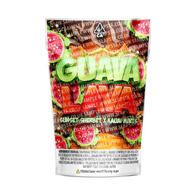 Guava Lava Mylar Pouches Pre-Labeled