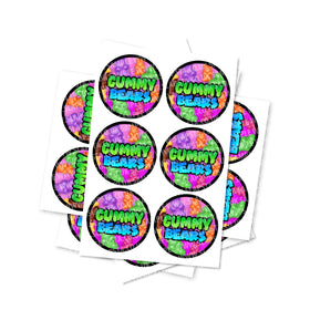 Gummy Bears Circular Stickers