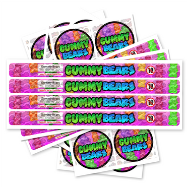 Gummy Bears Pre - Labeled 3.5g Self - Seal Tins - 60pcs