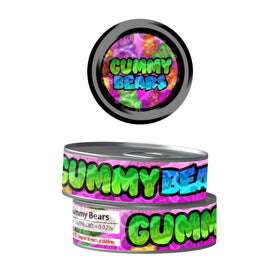 Gummy Bears Pre-Labeled 3.5g Self-Seal Tins
