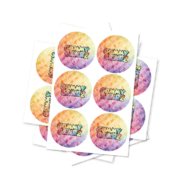 Gummy Bearz Circular Stickers - SLAPSTA