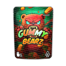 EMPTY Gummy Bearz Mylar Pouches Pre-Labeled