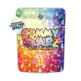EMPTY Gummy Bearz SFX Mylar Pouches Pre-Labeled