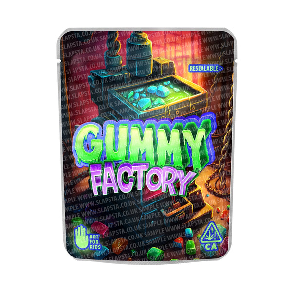 Gummy Factory Mylar Pouches Pre-Labeled - SLAPSTA