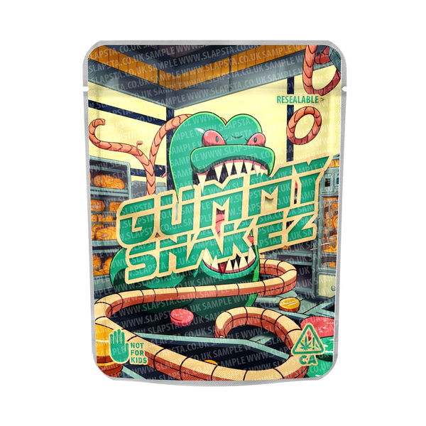 Gummy Snakes Mylar Pouches Pre-Labeled - SLAPSTA