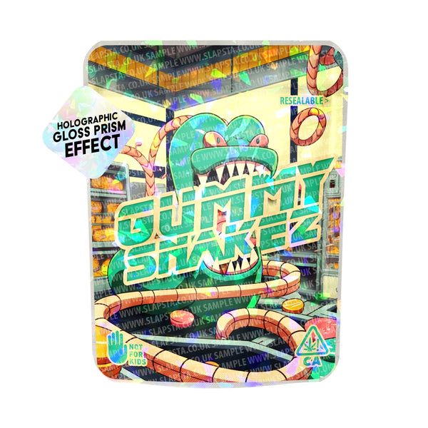 Gummy Snakes SFX Mylar Pouches Pre-Labeled - SLAPSTA