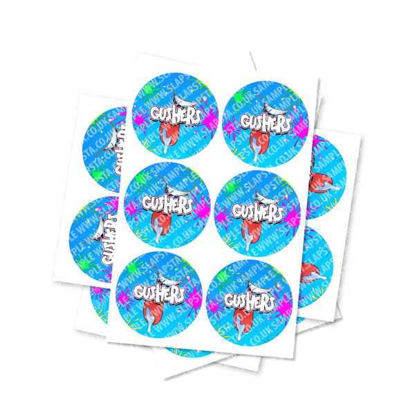 Gushers Circular Stickers - SLAPSTA