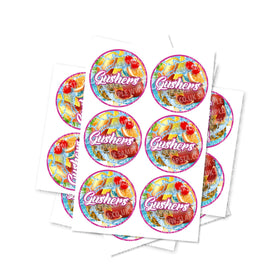 Gushers Circular Stickers