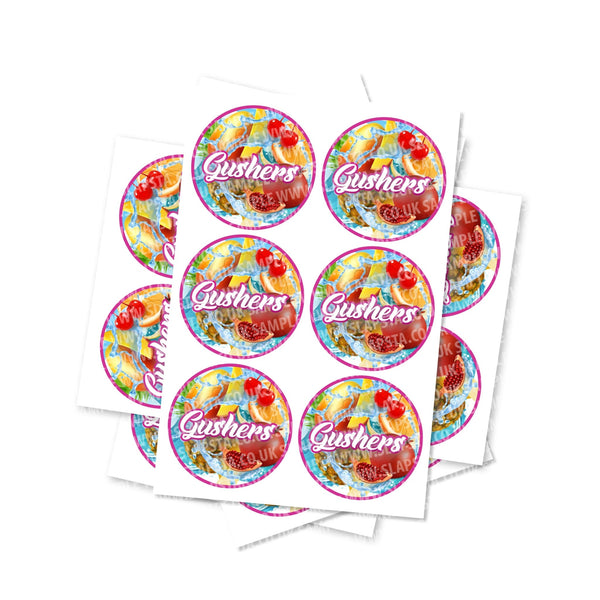 Gushers Circular Stickers - SLAPSTA