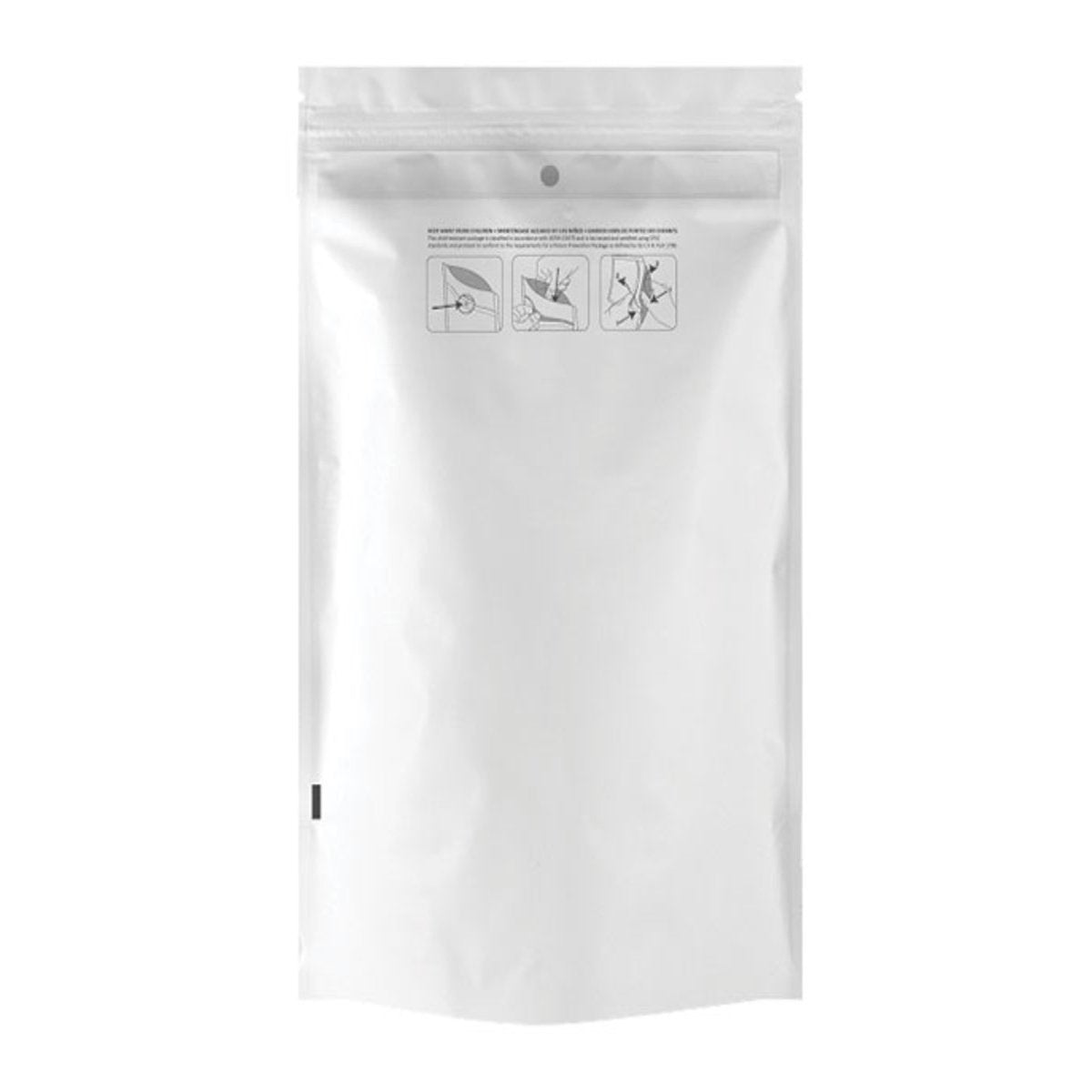 SLAPSTA - Half Ounce (14g) Child Resistant Mylar Bags White / Clear