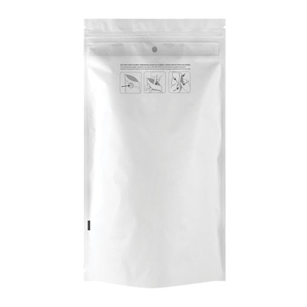 Half Ounce (14g) Child Resistant Mylar Bags White / Clear - SLAPSTA