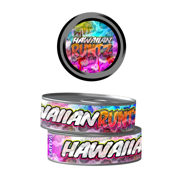 Hawaiian Runtz Pre-Labeled 3.5g Self-Seal Tins - SLAPSTA