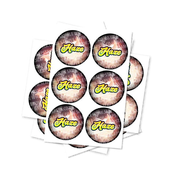 Haze Circular Stickers - SLAPSTA