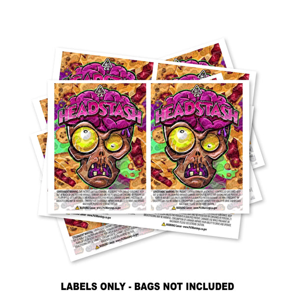 Headstash Mylar Bag Labels ONLY - SLAPSTA