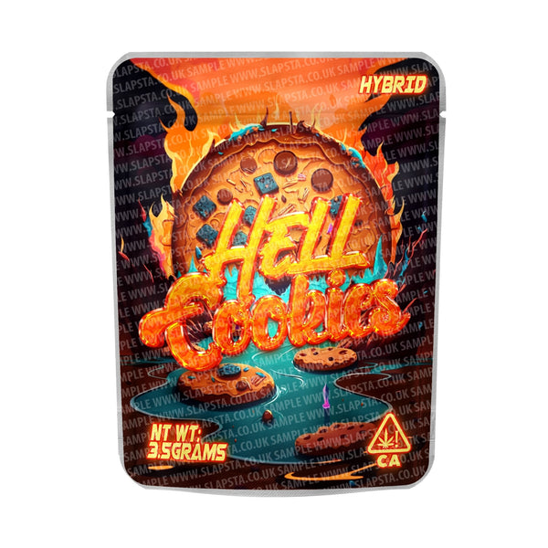 Hell Cookies Mylar Pouches Pre-Labeled - SLAPSTA