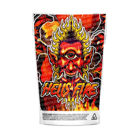 Hells Fire Mylar Pouches Pre-Labeled