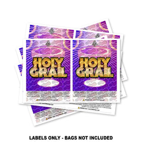 Étiquettes pour sacs Mylar Holy Grail UNIQUEMENT