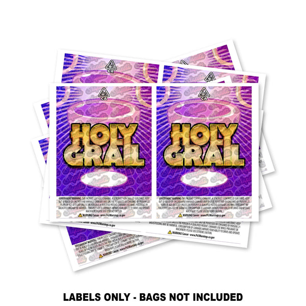 Holy Grail Mylar Bag Labels ONLY - SLAPSTA