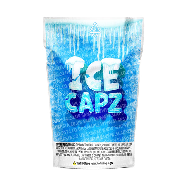 Ice Capz Mylar Pouches Pre-Labeled - SLAPSTA