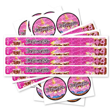 Ice Cream Cake Pre - Labeled 3.5g Self - Seal Tins - 60pcs