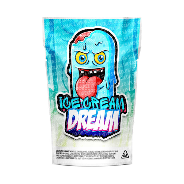 Ice Cream Dream Mylar Pouches Pre-Labeled - SLAPSTA