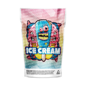 Ice Cream Mylar Pouches Pre-Labeled