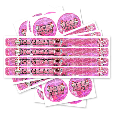 Ice Cream Pre - Labeled 3.5g Self - Seal Tins - 60pcs
