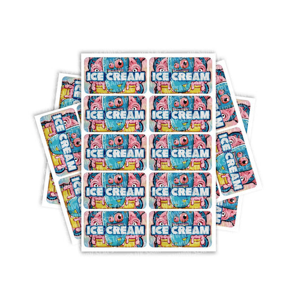 Ice Cream Rectangle / Pre-Roll Labels - SLAPSTA