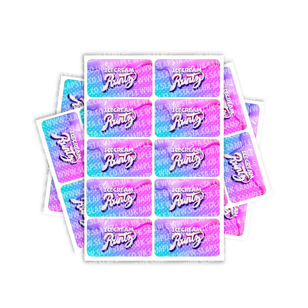 Ice Cream Runtz Rectangle / Pre-Roll Labels - SLAPSTA