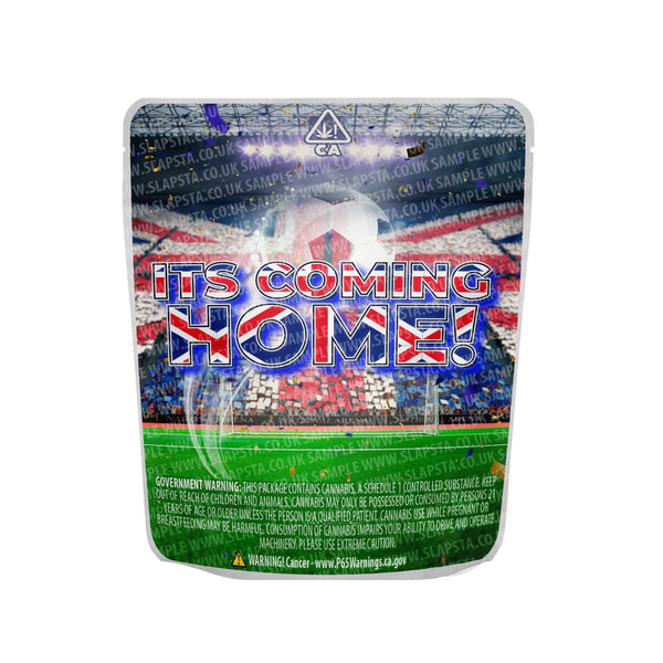 It's Coming Home Mylar Pouches Pre-Labeled - SLAPSTA