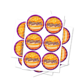 Jaffa Cake Circular Stickers