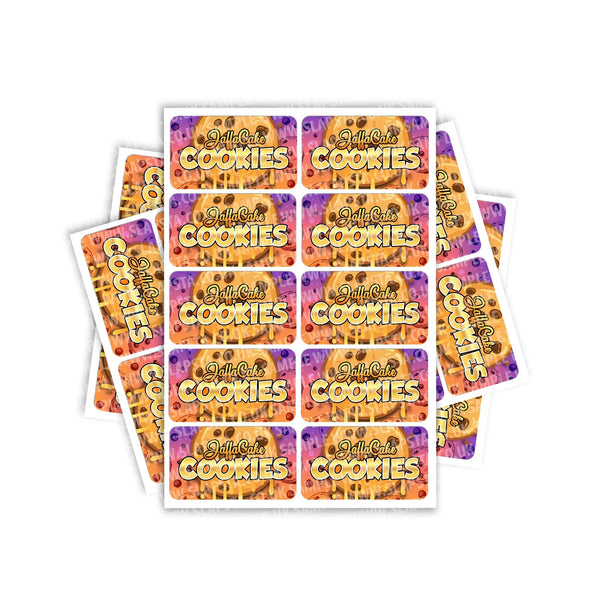 Jaffa Cake Cookies Rectangle / Pre-Roll Labels - SLAPSTA