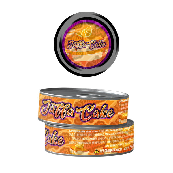 Jaffa Cake Pre-Labeled 3.5g Self-Seal Tins - SLAPSTA