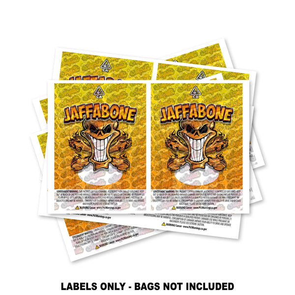 Jaffabone Mylar Bag Labels ONLY - SLAPSTA