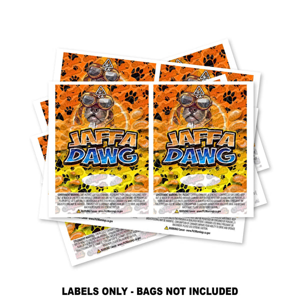 Jaffadawg Mylar Bag Labels ONLY - SLAPSTA