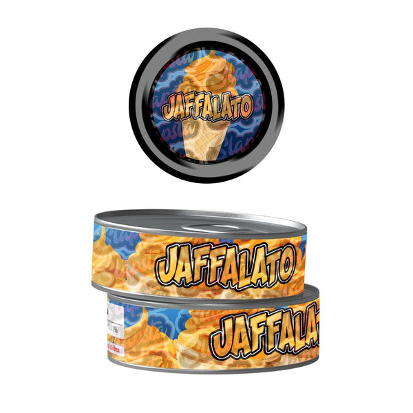 Jaffalato Pre-Labeled 3.5g Self-Seal Tins - SLAPSTA
