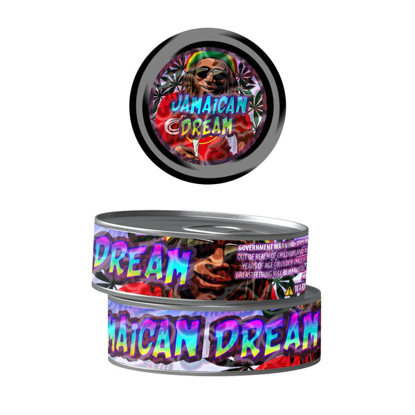Jamaican Dream Pre-Labeled 3.5g Self-Seal Tins - SLAPSTA
