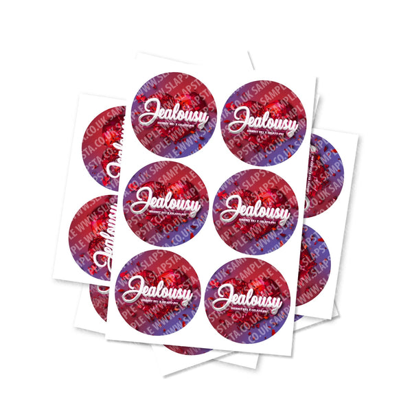 Jealousy Circular Stickers - SLAPSTA