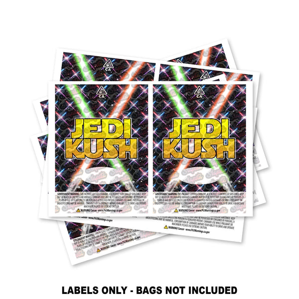 Jedi Kush Mylar Bag Labels ONLY - SLAPSTA