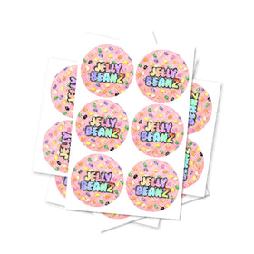 Jelly Beanz Circular Stickers
