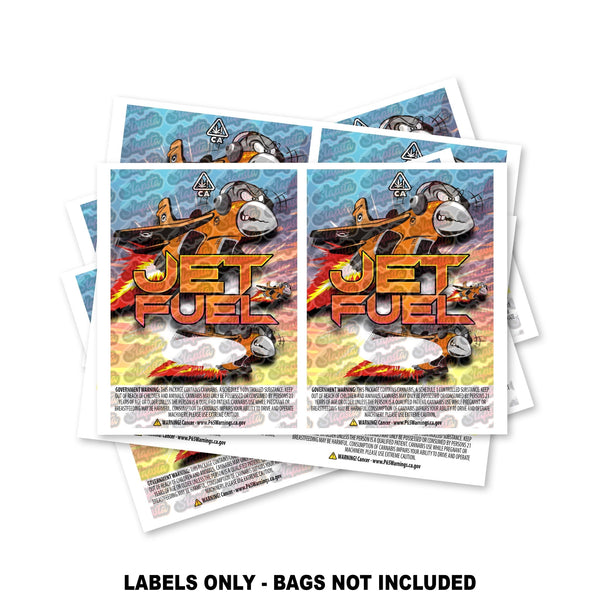 Jet Fuel Mylar Bag Labels ONLY - SLAPSTA