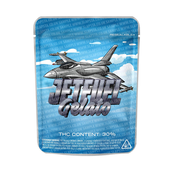 Jetfuel Gelato Mylar Pouches Pre-Labeled - SLAPSTA