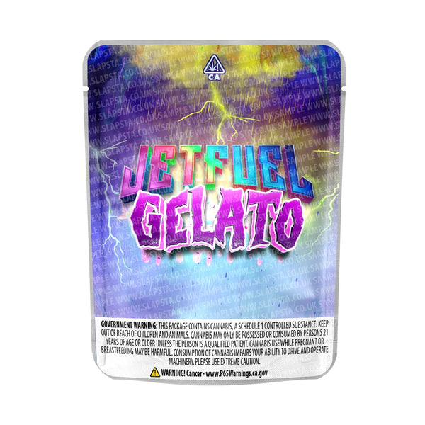 Jetfuel Gelato Mylar Pouches Pre-Labeled - SLAPSTA