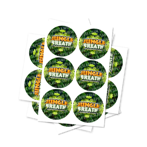 Jungle Breath Circular Stickers - SLAPSTA