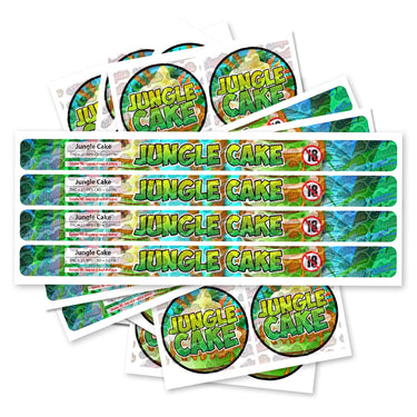Jungle Cake Pre - Labeled 3.5g Self - Seal Tins - 60pcs